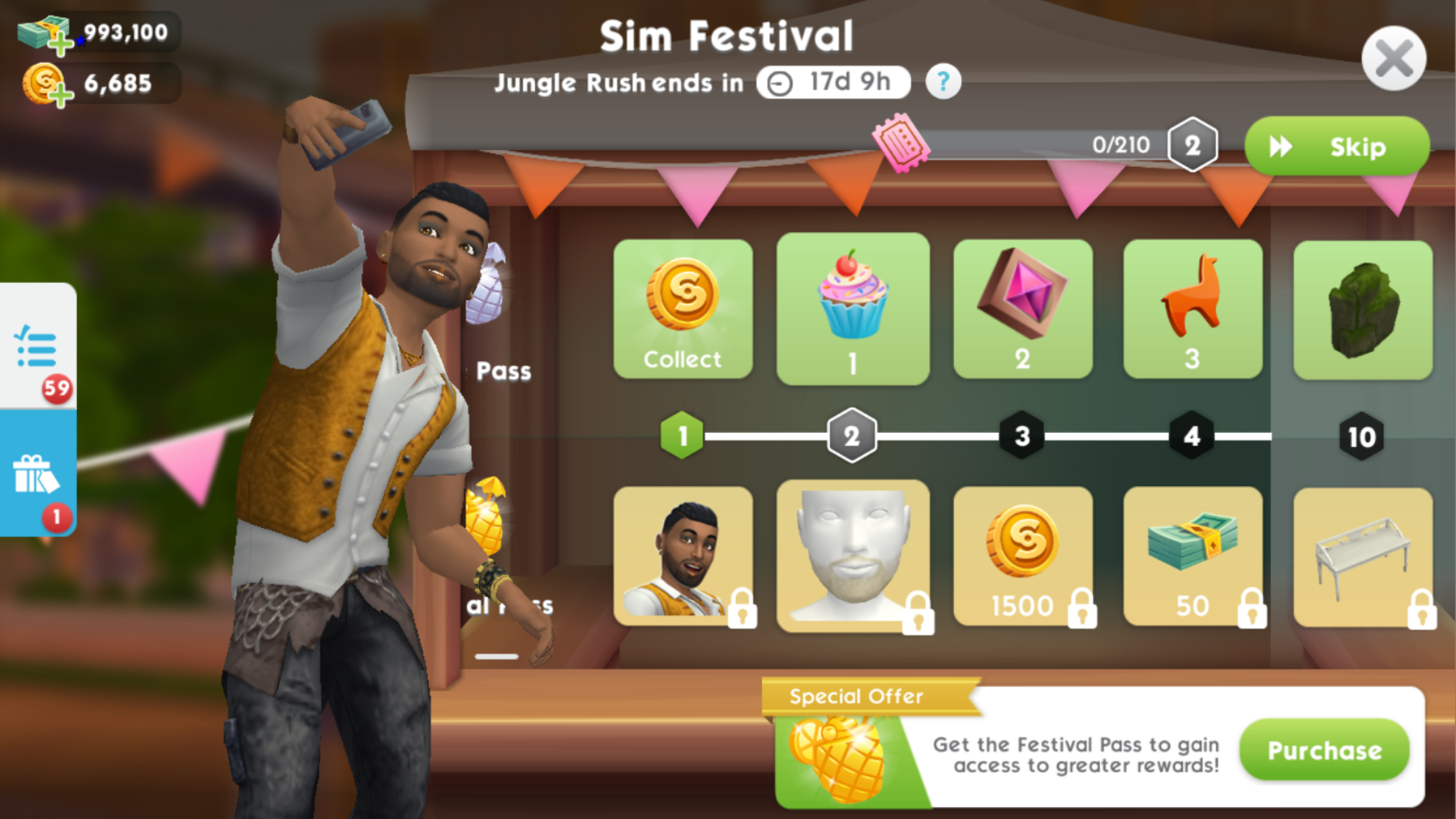 The Sims Mobile- Jungle Rush Update – The Girl Who Games