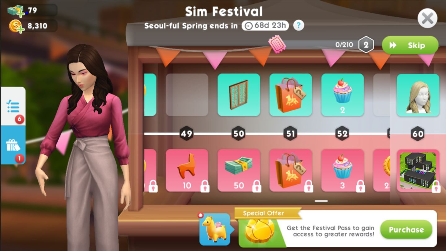 The Sims Mobile Floral Fashion pack - Rachybop